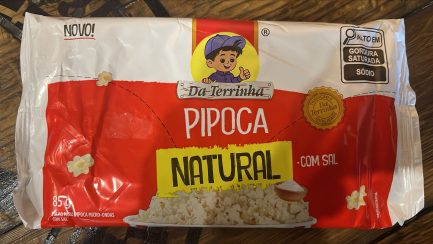 Da Terrinha Microwave Popcorn Natural Flavour With Salt 85g