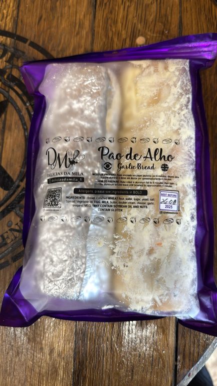 Delicias da Mila Frozen Garlic Bread 2 unit